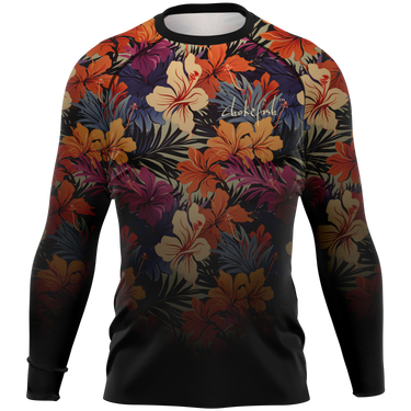 Chokefish™ Long Sleeve Rashguard Floral Men's Shirt-007-2